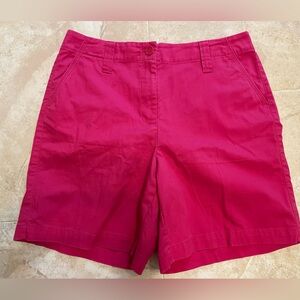 Women's Pink Shorts Talbots size 12 chino shorts